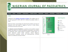Tablet Screenshot of njpaediatrics.com